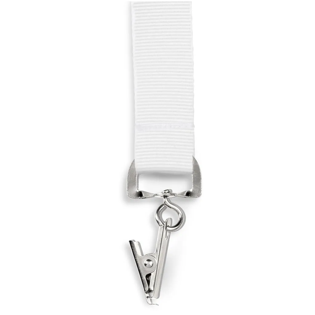 Crocodile Clip Double Sided Subli Satin Lanyard