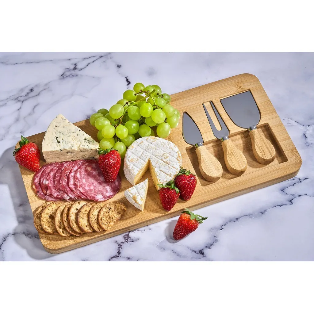Okiyo Chizu Bamboo Cheese Board Set
