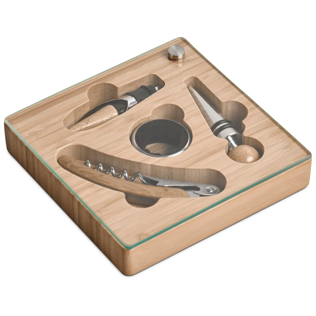 Okiyo Budonoki Bamboo Wine Accessories Set
