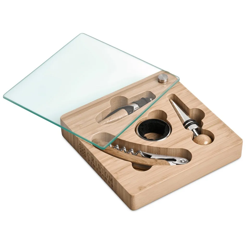 Okiyo Budonoki Bamboo Wine Accessories Set