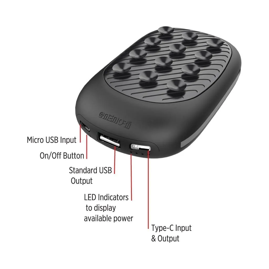 Kovin Memorii 10000Mah Suction Power Bank Light Up