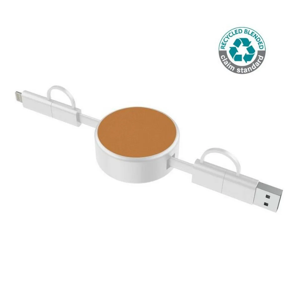 Lecco Recycled 6 In 1 Retractable Charging Cable