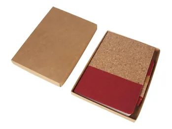 Borsa Eco Neutral A5 Cork Fabric Notebook Set