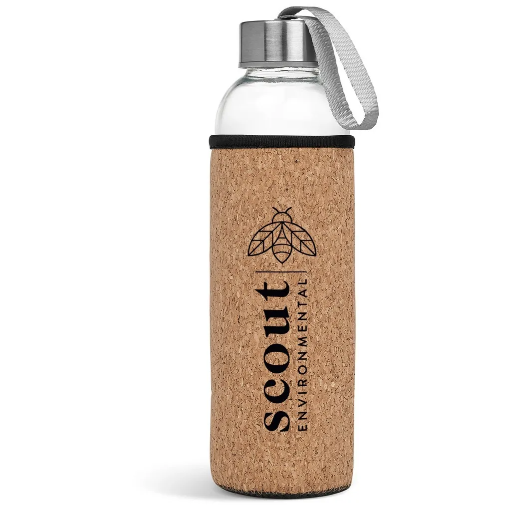 Kooshty Kork Glass Water Bottle 500ml