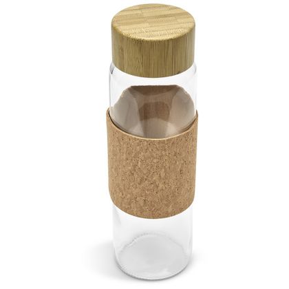 Kooshty Clear Bamboost Glass Water Bottle
