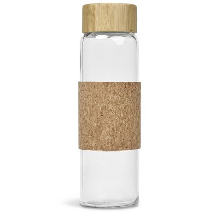 Kooshty Clear Bamboost Glass Water Bottle