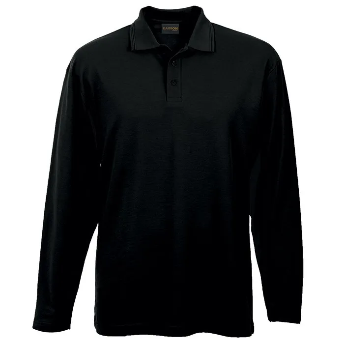 175G Pique Knit Long Sleeve Golfer Mens