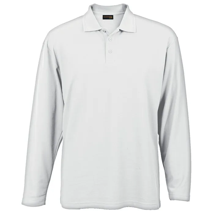 175G Pique Knit Long Sleeve Golfer Mens