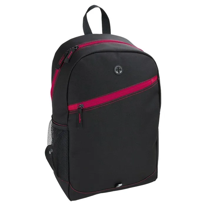 Backpack Contrast Colour Diagonal Zip