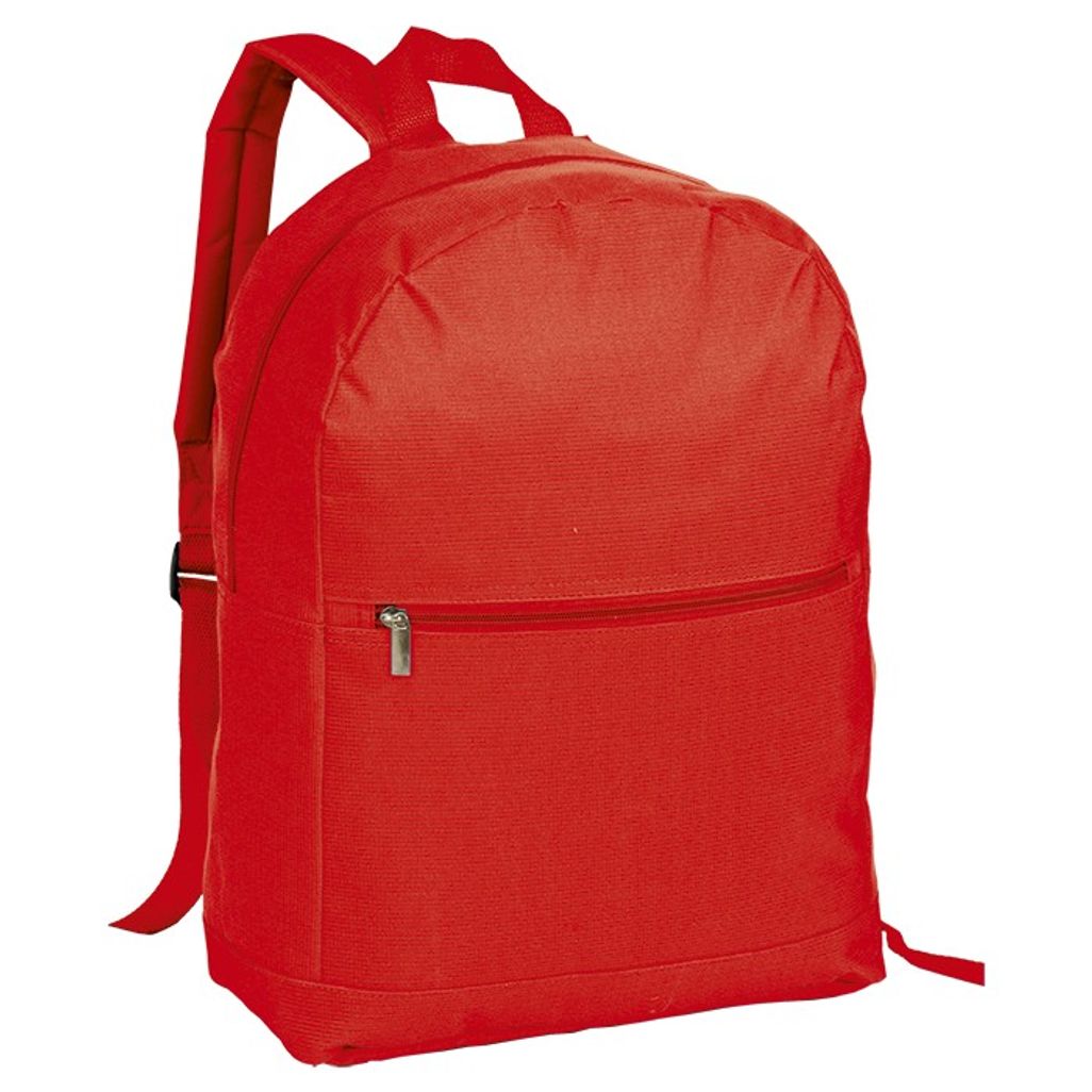 Arch Design Backpack With Zippered Front Pocket