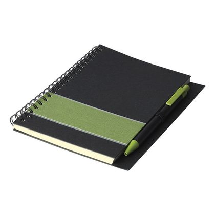 Coloured Stripe Notebook With Pen