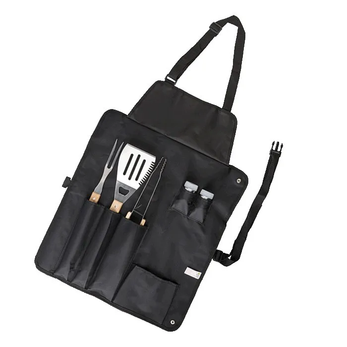 6 Piece Barbeque Set In Apron