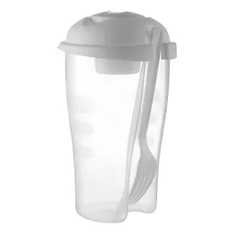 Salad Shaker With Dressing Container And Fork