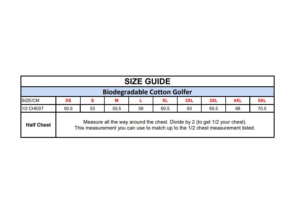 Biodegradable Cotton Golfer