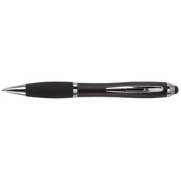 Ballpoint Pen With Rubber Grip And Stylus