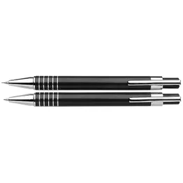 Lacquered Ballpoint Pen And Clutch Pencil Set