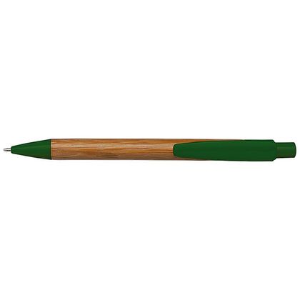 Bamboo Ballpoint Pen With Plastic Trims