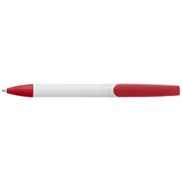 Twist Action Ballpoint Pen With White Barrel