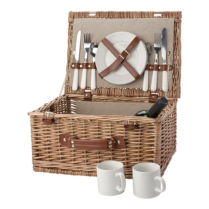 Two Person Willow Picnic Basket