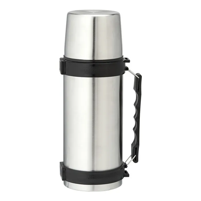 1L Steel Travel Flask Carry Handle