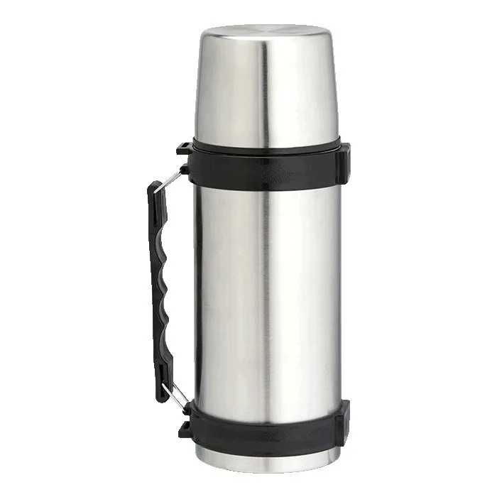 1L Steel Travel Flask Carry Handle