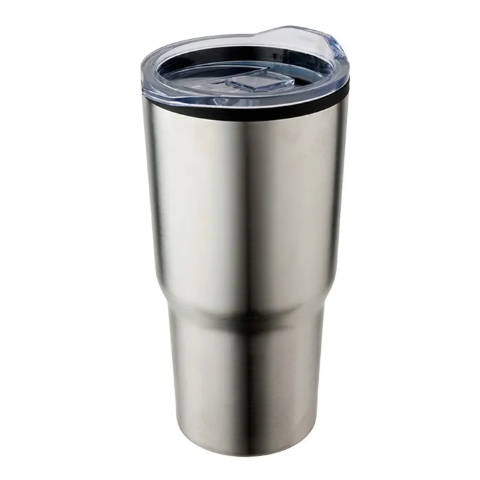 590ml Steel Mug Clear Lid