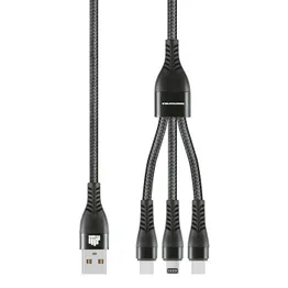 Charger Cable 3 In 1 Allum Alloy And Braiding