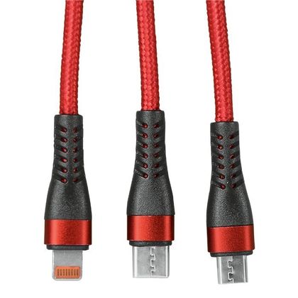 Charger Cable 3 In 1 Allum Alloy And Braiding