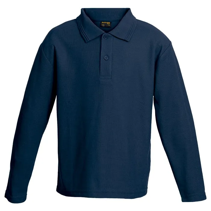 175G Pique Knit Long Sleeve Golfer Kiddies
