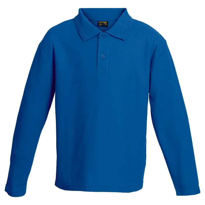 175G Pique Knit Long Sleeve Golfer Kiddies