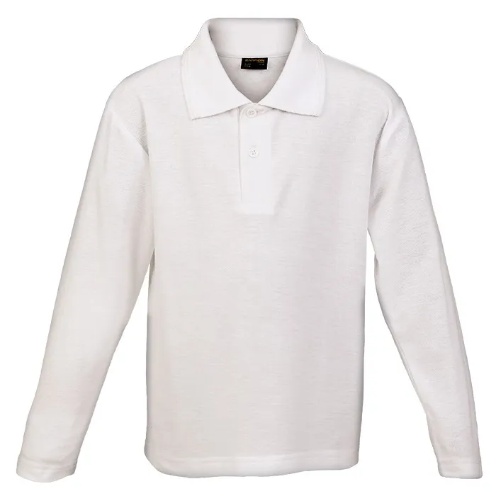 175G Pique Knit Long Sleeve Golfer Kiddies