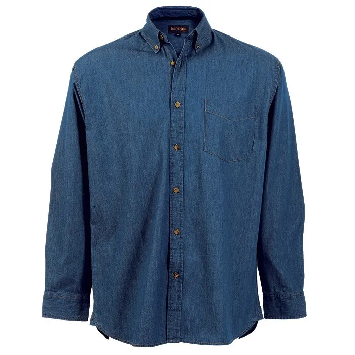 Denver Denim Shirt Long Sleeve Mens