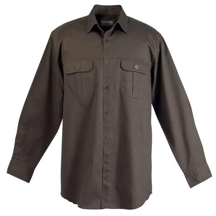 Bush Shirt Long Sleeve Mens
