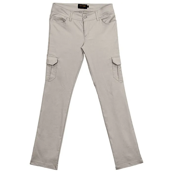 Ladies stretch cargo pants deals