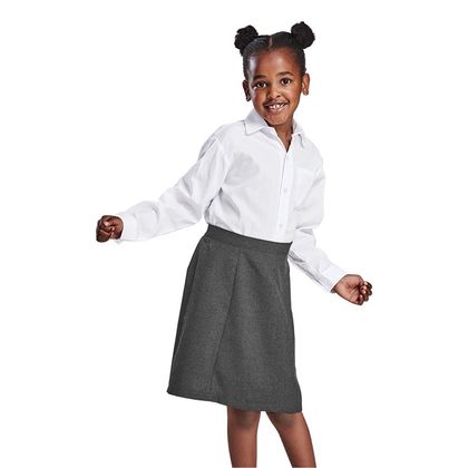 Girls Panelled School Skirt