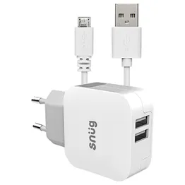 Snug Home Charger With Micro USB Charge Cable