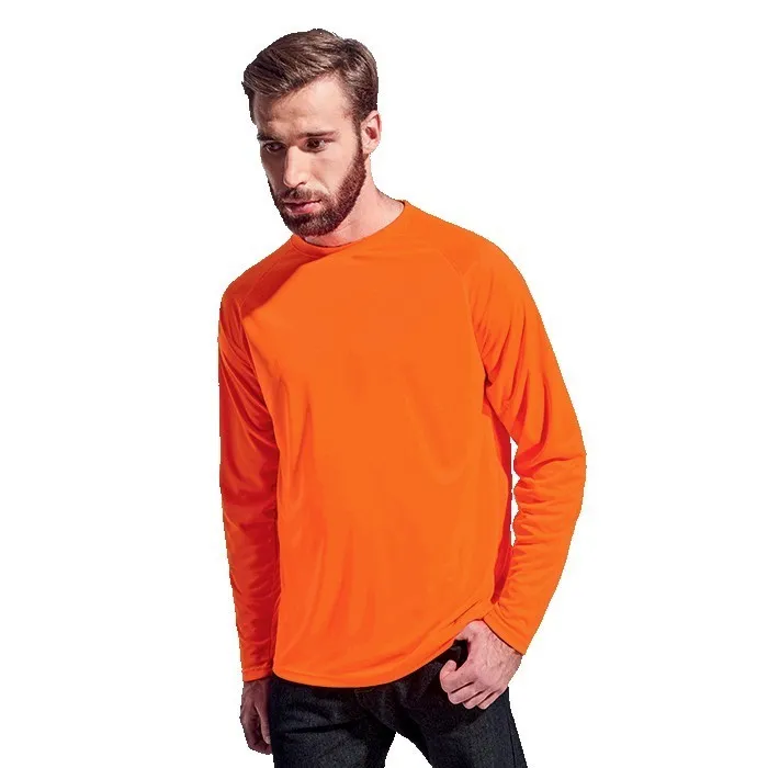 135G Long Sleeve Polyester T Shirt