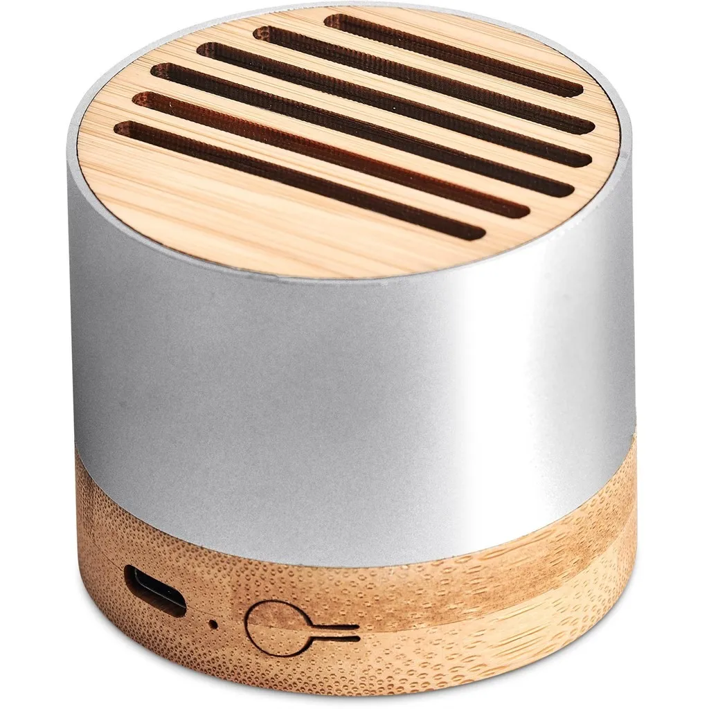 Okiyo Utau Bamboo And Aluminium Bluetooth Speaker