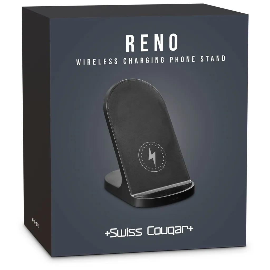 Swiss Cougar Reno Wireless Charging Phone Stand Bl