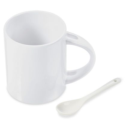 Eden 320ml Sublimation Mug And Spoon Set