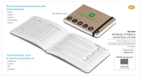 Interval Fitness And Nutrition Jotter