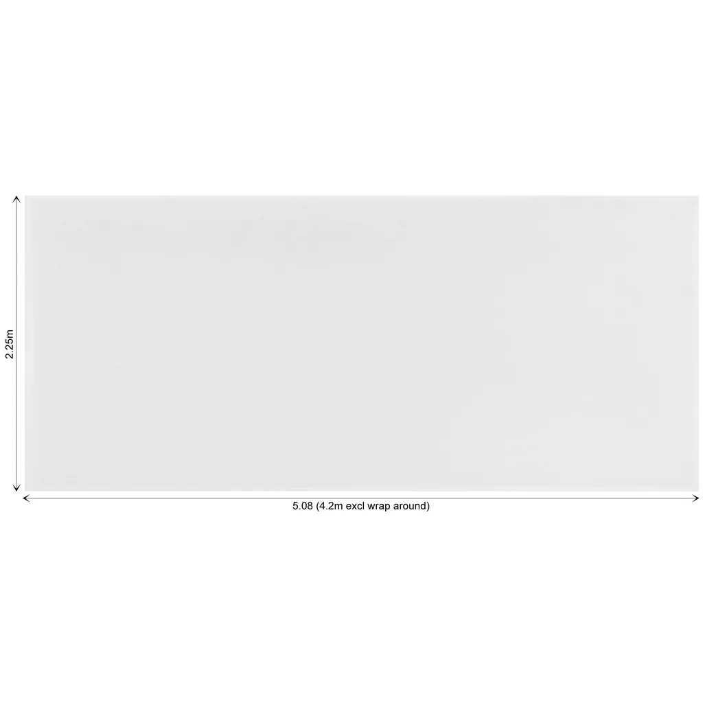 Curved Banner Wall Skin With Wings 5.11 X 2.25M