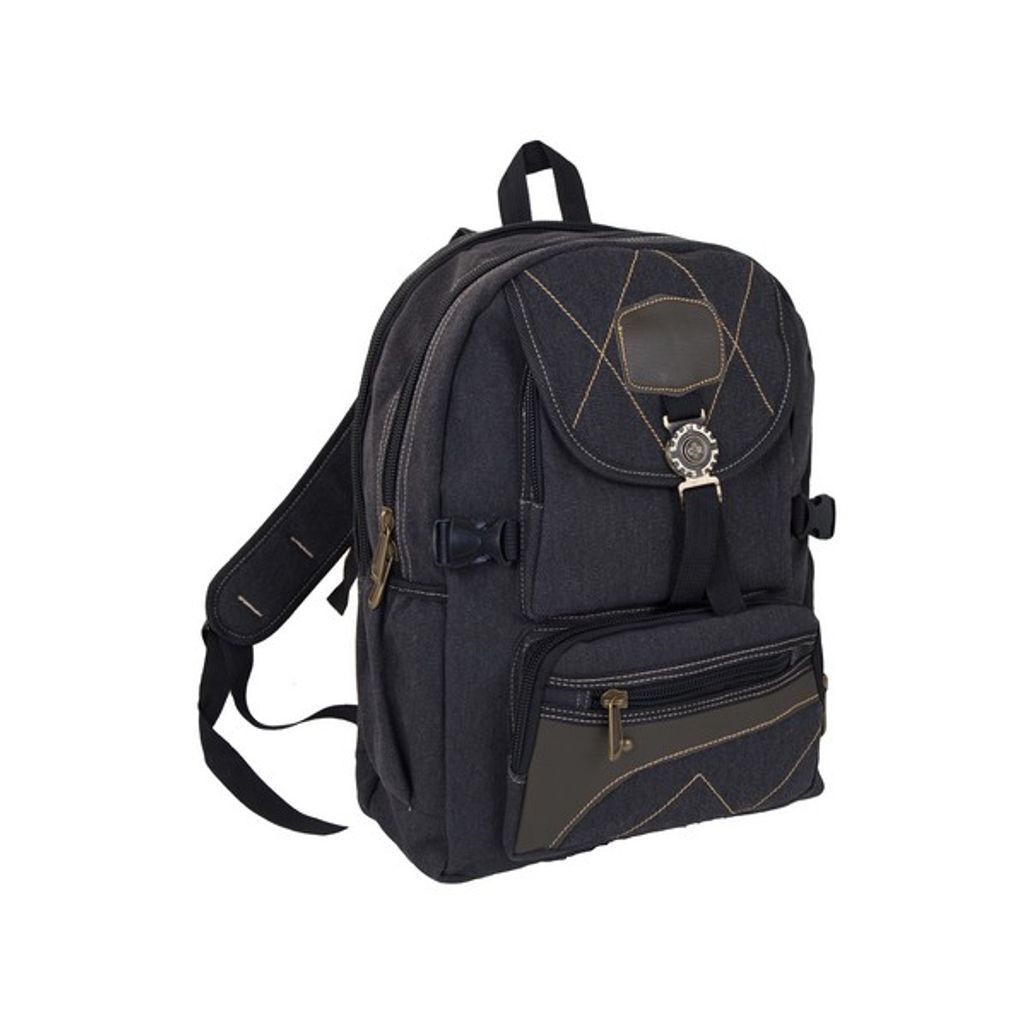 Rustic Denim Backpack