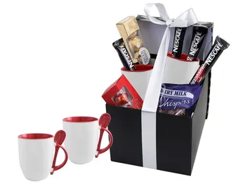Sublimation Whirl Red Coffee Hamper