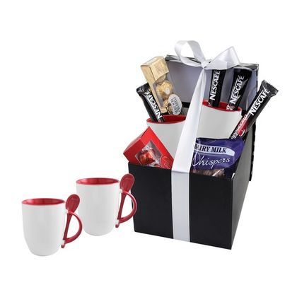 Sublimation Whirl Red Coffee Hamper