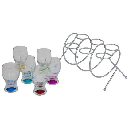 Spiral Stand And Shot Glasses