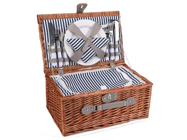 4 Person Wicker Picnic Basket Creative Brands