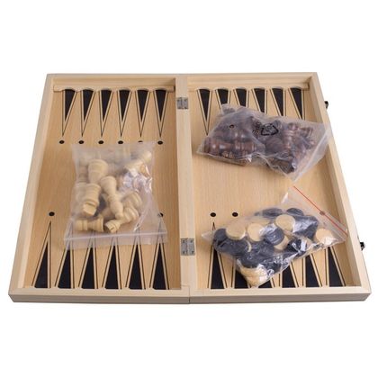 Chess Backgammon And Checkers Set