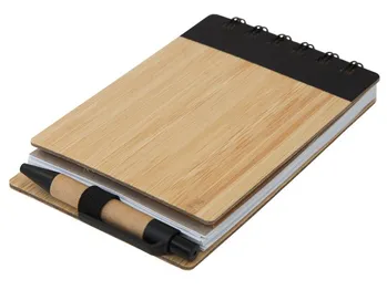Wood Pocket Notepad Sticky Memo And Pen