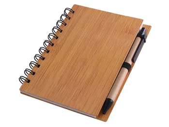 Wood Mid Size Notebook And Pen